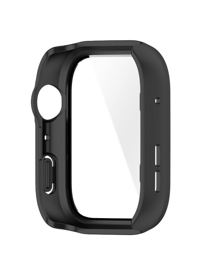 1pcs Case and Screen Protector for Huawei Watch Fit 4, All-around Anti Scratch Shockproof Protective Hard PC Full Cover Tempered Glass Compatible with Huawei Watch Fit4 (Black) - Image 5