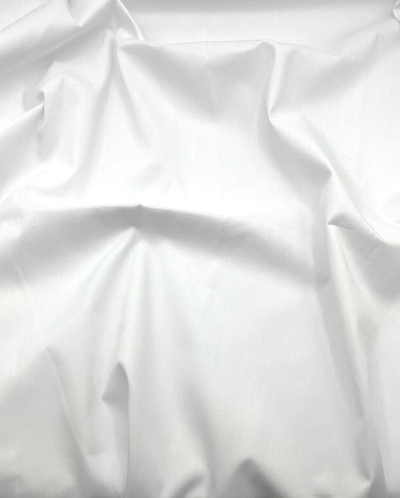 EOVEA - Cotton Polyester Fabric by The Yard â€“ 60" Wide Broadcloth Fabric, Soft, Lightweight & Breathable Material for Lining, Curtains, Bedding, Skirts, Sewing Projects (White, 1 Yard) - Image 2