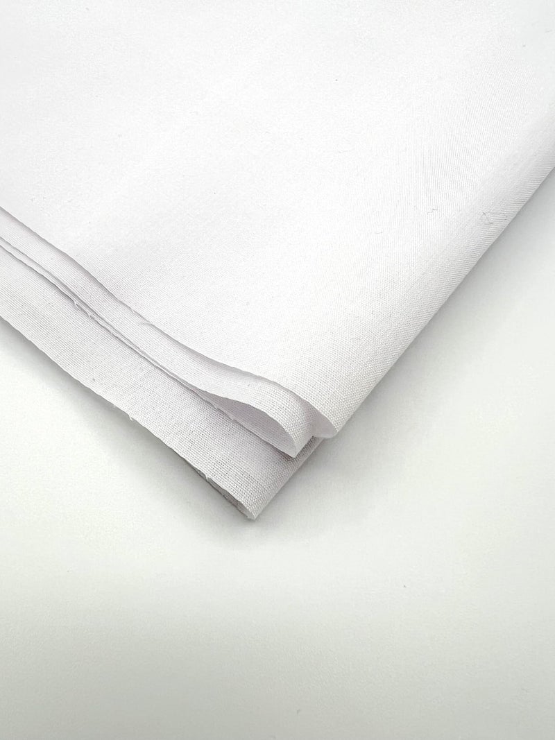 EOVEA - Cotton Polyester Fabric by The Yard â€“ 60" Wide Broadcloth Fabric, Soft, Lightweight & Breathable Material for Lining, Curtains, Bedding, Skirts, Sewing Projects (White, 1 Yard) - Image 3