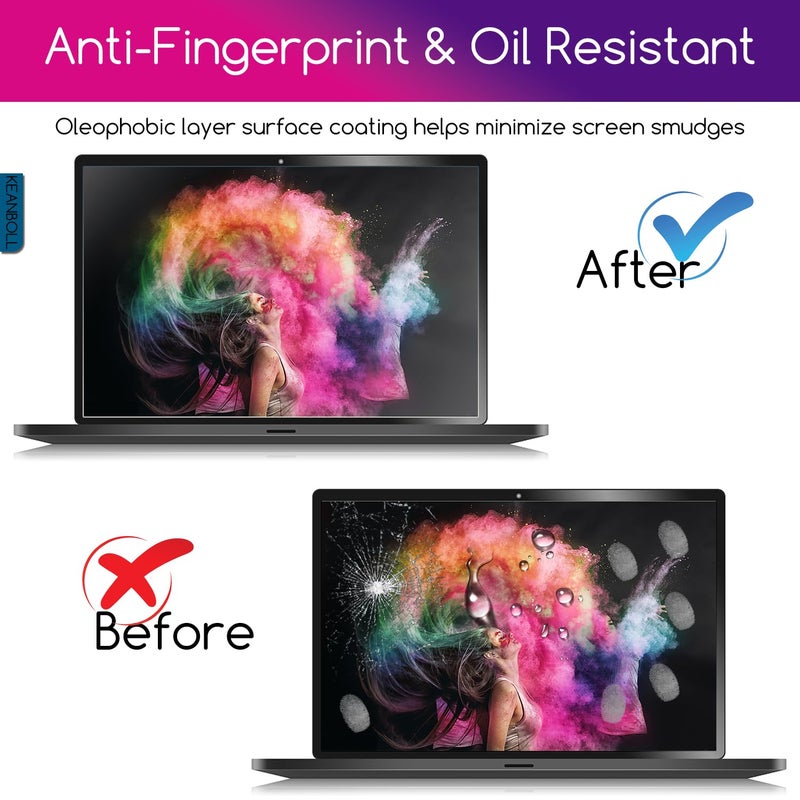 KEANBOLL 2 Pack Tempered Glass Screen Protector for 2025 New Lenovo Yoga 9i Aura Edition 2-in-1 14" (14ILL10) & Lenovo Yoga 9 2-in-1 14-Inch (14IMH9) Touchscreen Laptops, Ultra Clear 9H Hardness Anti Scratch - Image 4