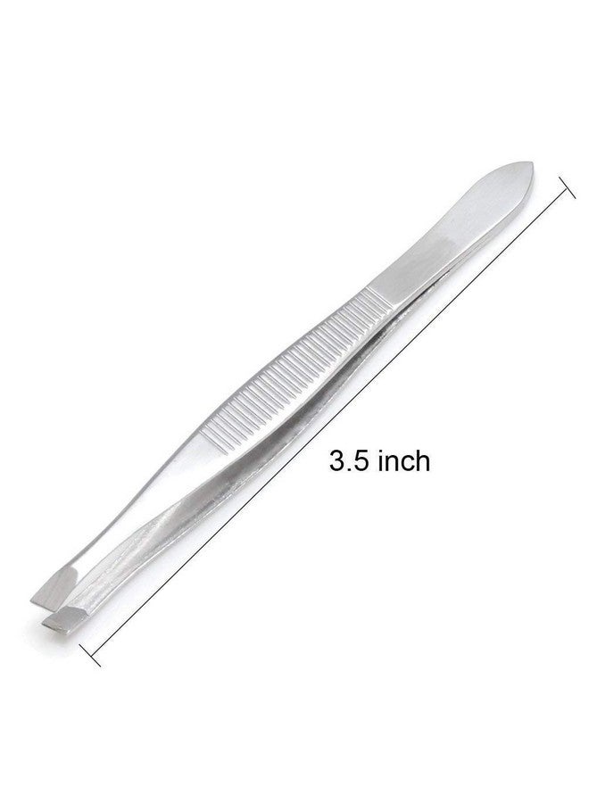 FOK ملقط حواجب من الفولاذ المقاوم للصدأ FOK مع طرف مائل ومشبك تيك تاك 1 قطعة - Image 4