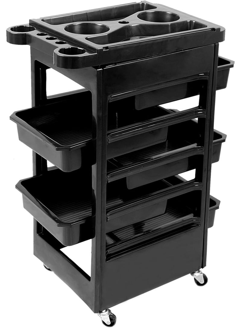 Meishida Salon Trolley - Space Saving Salon Rolling Cart for Extra Storage - Hair Salon Beauty Tools, Salon Organiser - Multipurpose Tool Cart - Barber Tray - Image 1