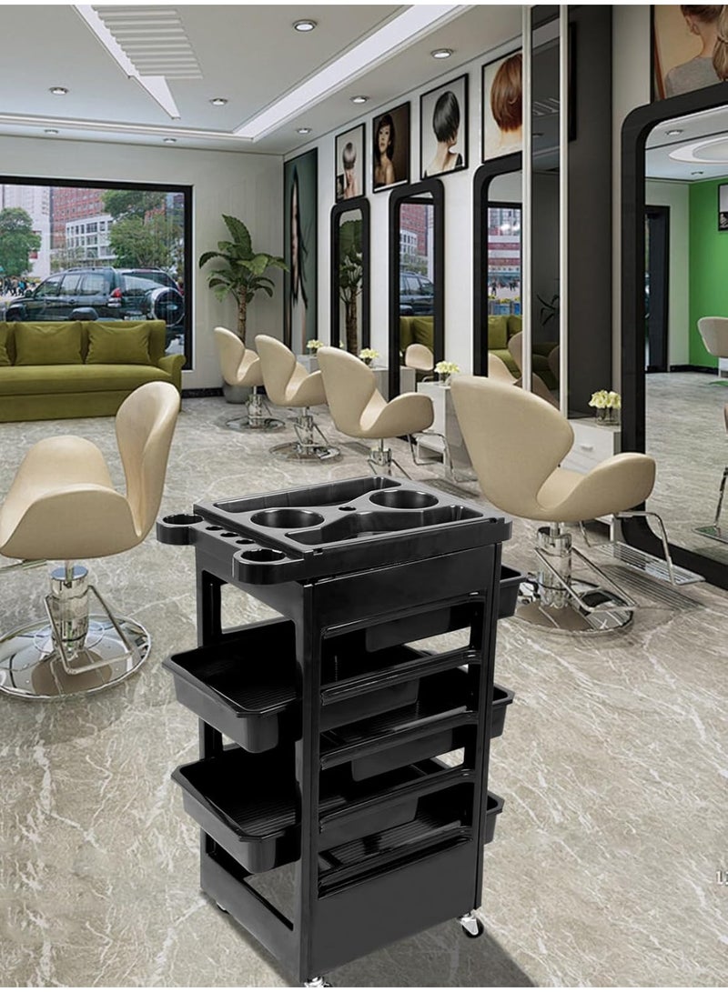 Meishida Salon Trolley - Space Saving Salon Rolling Cart for Extra Storage - Hair Salon Beauty Tools, Salon Organiser - Multipurpose Tool Cart - Barber Tray - Image 4