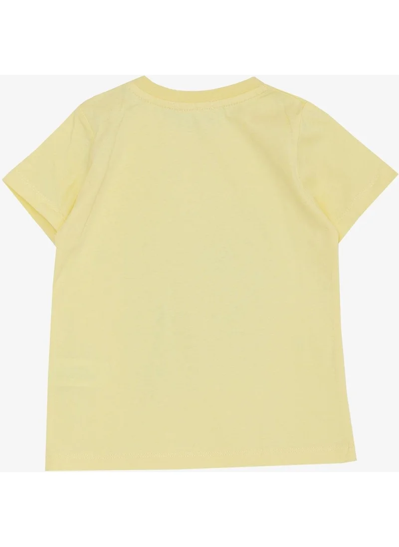 Breeze Boy's T-Shirt Strong Dinosaur Printed 1.5-5 Years, Yellow