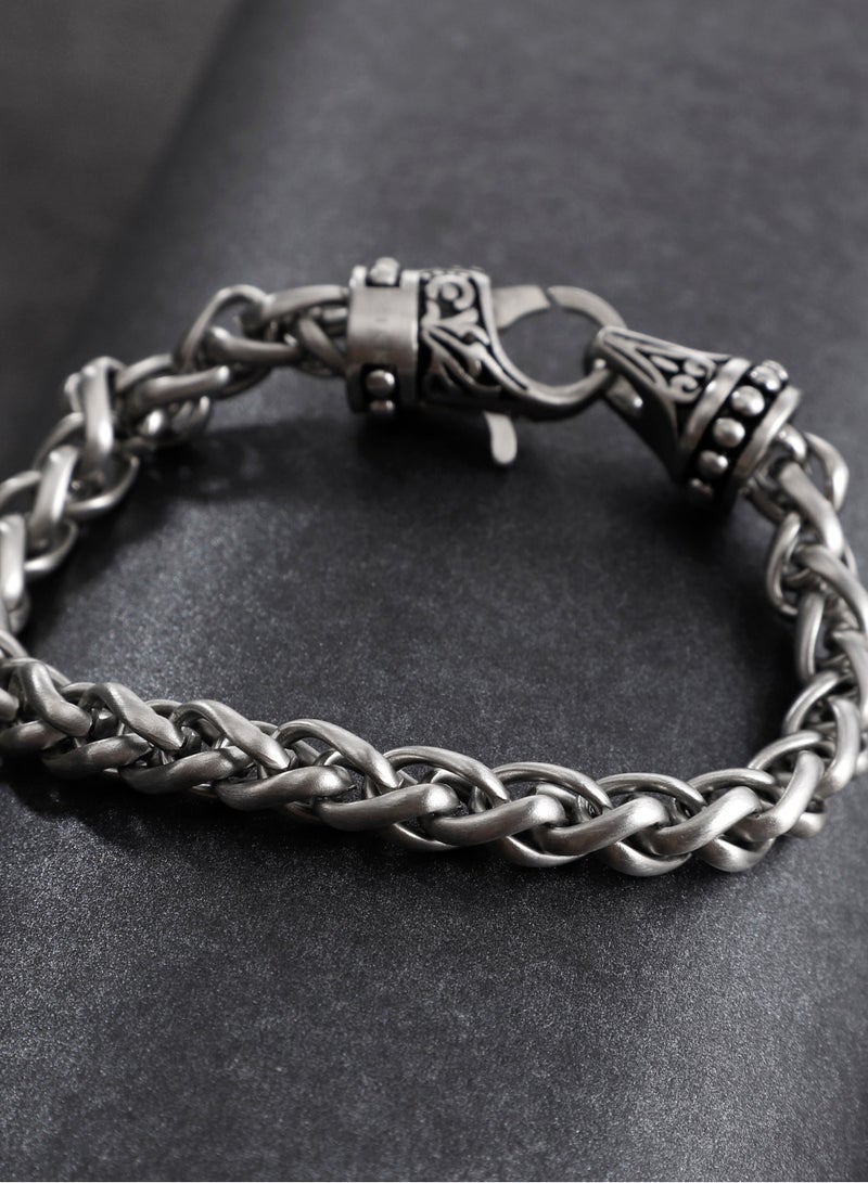 زنك سوار زينك الرجالي المصنوع من الستانلس ستيل الفضي | ZJBC052U-S - Image 4