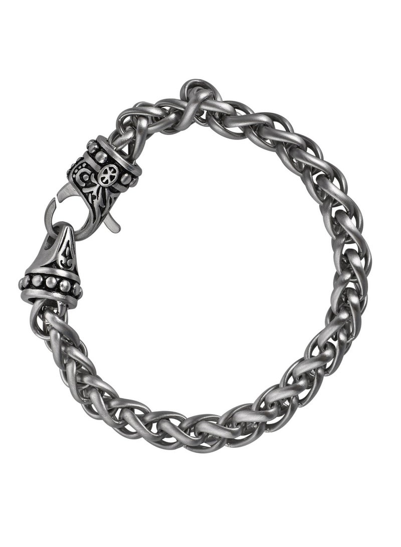 زنك سوار زينك الرجالي المصنوع من الستانلس ستيل الفضي | ZJBC052U-S - Image 1