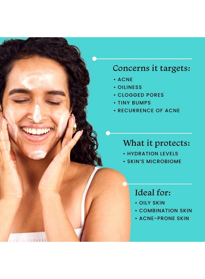 foxtale 2% Salicylic Acid Face Wash For Oily & Acne Prone Skin With Niacinamide Hyaluronic Acid | Anti Acne Cleanser For Oil Control | Reduces Pimples And Breakouts | Men & Women 100 Ml - Image 3