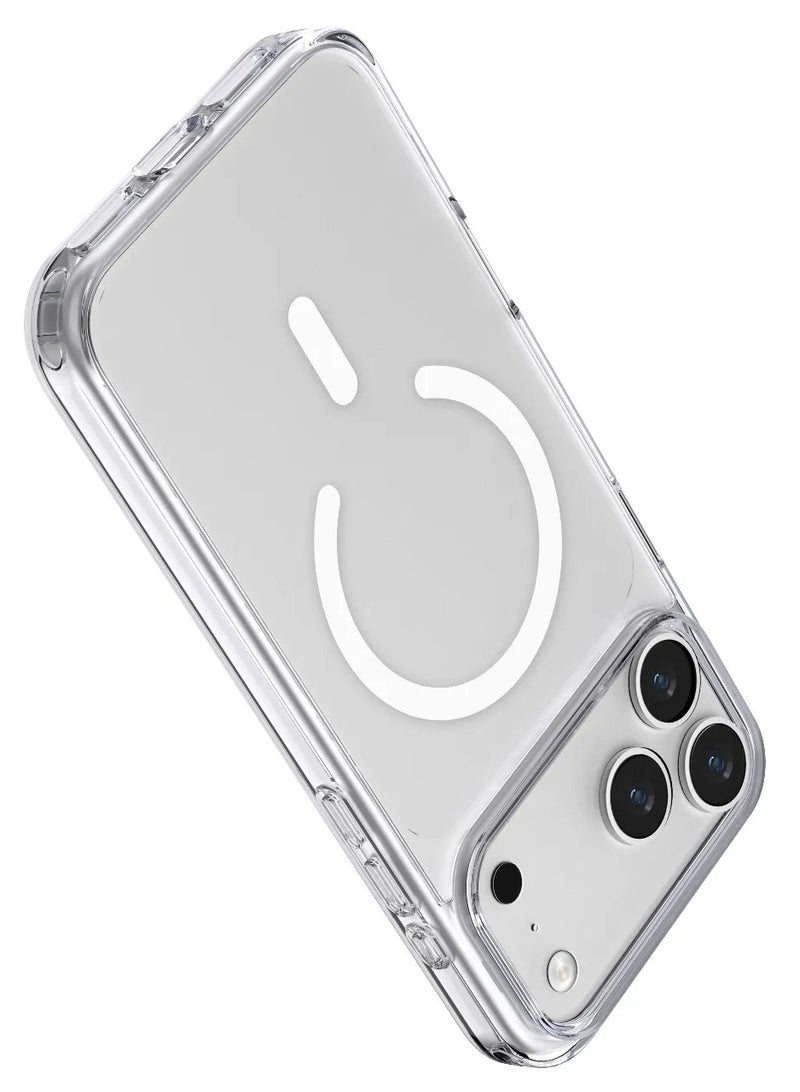 ليفيلو جراب شفاف لهاتف iPhone 17 Pro MagSafe Clara TPU+PC مع حماية محسنة للكاميرا والشاشة / ملاءمة دقيقة / مصد مقاوم للصدمات / غطاء خلفي بتقنية Ever-Clear - شفاف - Image 3