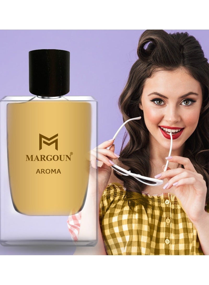MARGOUN Aroma Eau de Parfum for Women – Long-Lasting Sweet Fruity Floral Fragrance – 85ml - Image 1