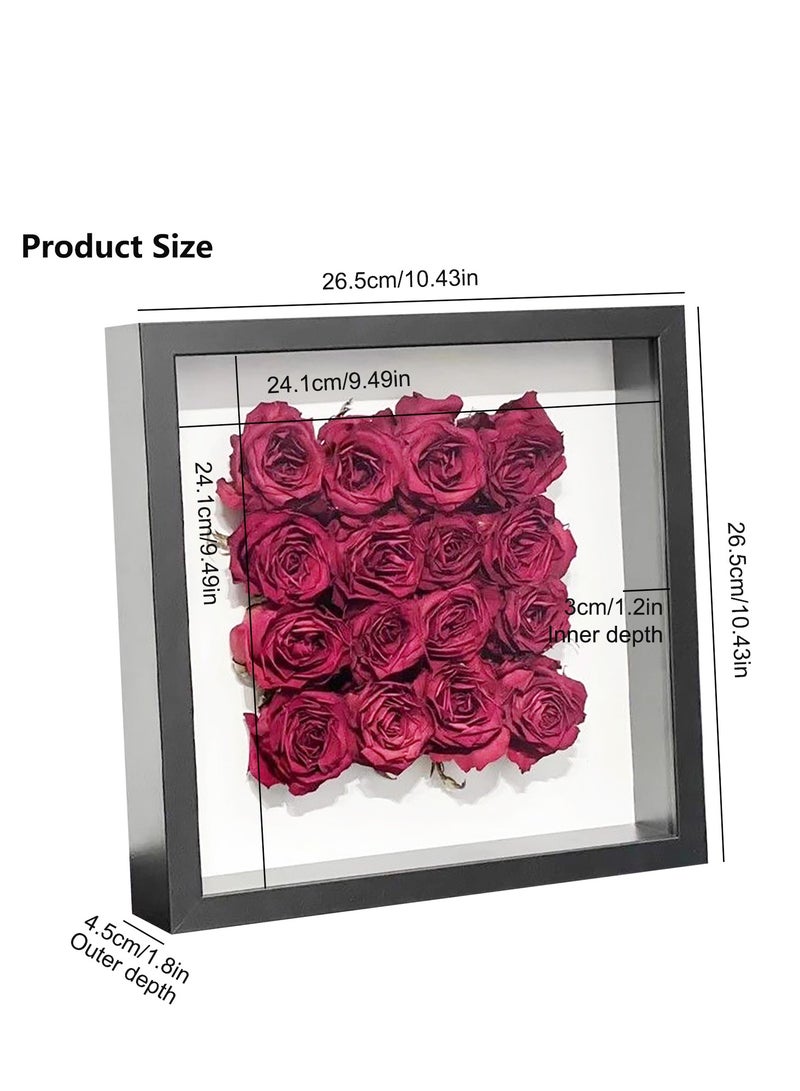 10x10'' Shadow Box Frame Display Case, 2 Pack, 3D Picture Frame Deeper 3cm, Display Case Box for Memorabilia, Wedding Memories, Crafts, Tickets and Photos - Image 5