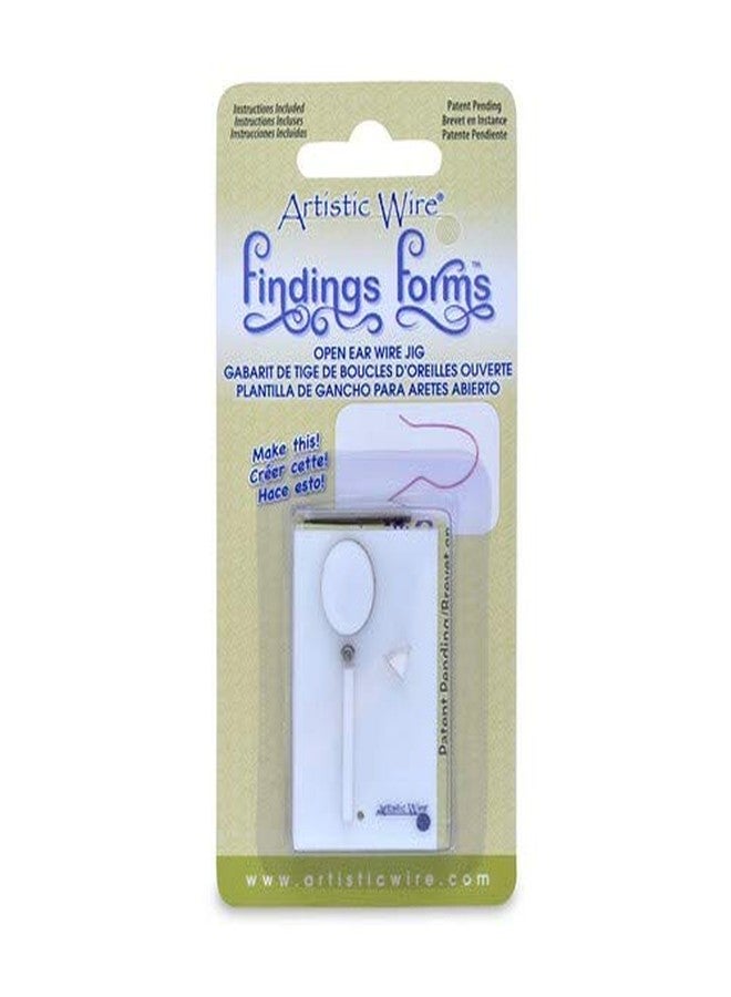 Artistic Wire Findings Forms, Open French Ear Wire, 1 pc - Image 2