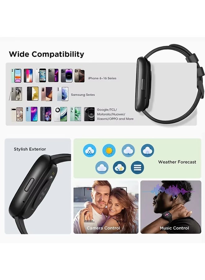 New 2025 Smart Watch with Bluetooth Calling, 1.83" AMOLED HD Display, 100+ Sports Modes, Heart Rate & SpO2 Monitor, IP67 Waterproof Fitness Tracker for Android iOS Men Women - Image 4