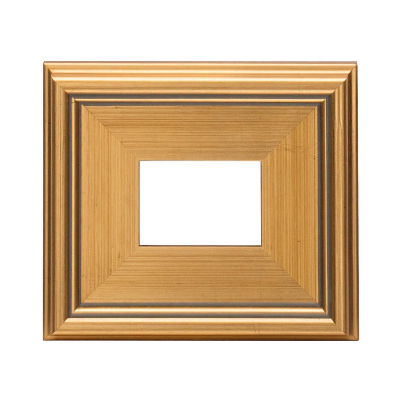 Creative Mark Plein Air Style Frame, Hand Leafed Gold, 4x6-2.75" Wide Moulding with 1/2" Rabbet Depth, Open Back W/O Glazing, Museum Quality, For Art Panels, Stretched Canvas, Pictures & More - Image 1