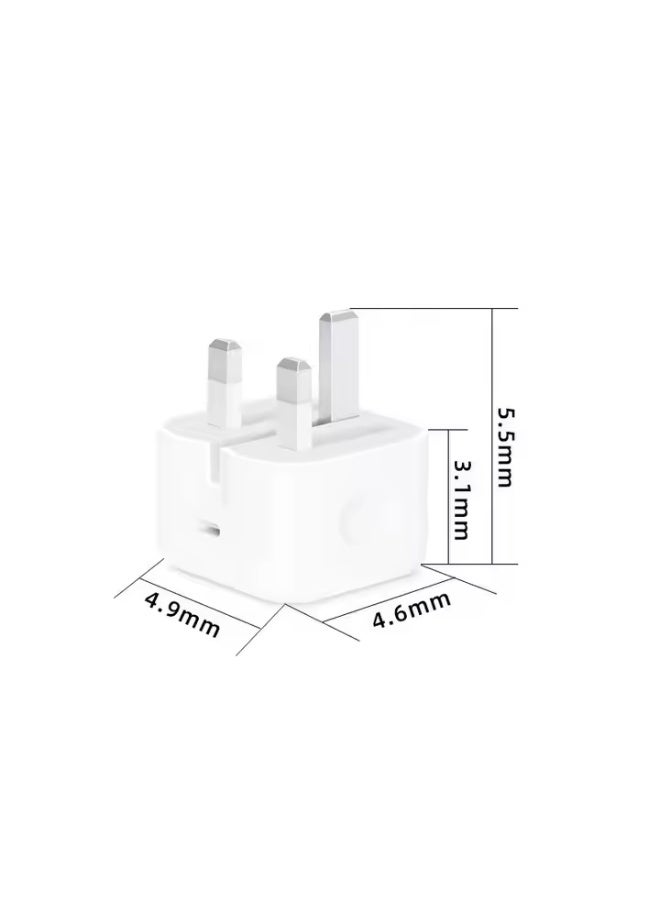 20W USB-C Fast Charger with Folding Plug – PD Wall Adapter, Supports Fast Charging up to 3A, Compact and Travel-Ready  - Image 4