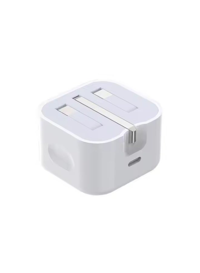 20W USB-C Fast Charger with Folding Plug – PD Wall Adapter, Supports Fast Charging up to 3A, Compact and Travel-Ready  - Image 2