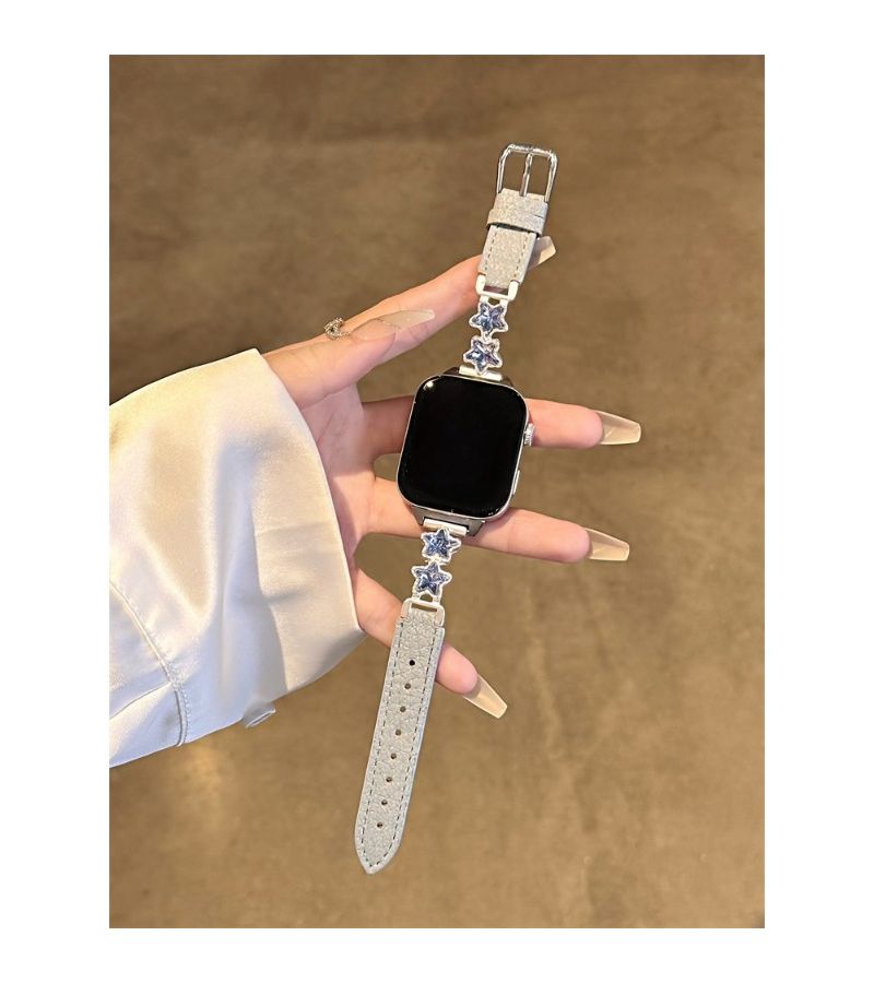 Coffee Exquisite Diamond Star Strap Five Pointed Star Patchwork 18mm Handmade Watch Band Compatible with Huawei GT5 GT5 Pro GT4 GT2 GT3 HW Watch Fit3 Fit4 Band 8 9 10 Nfc - Image 1