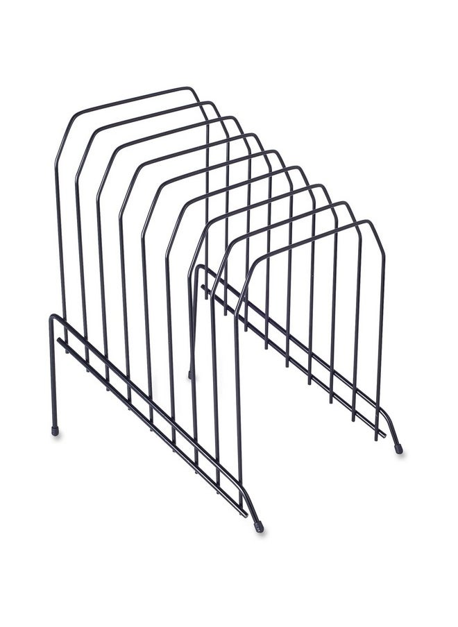 Lorell Wire Step File 8Dividers Black  - Image 1