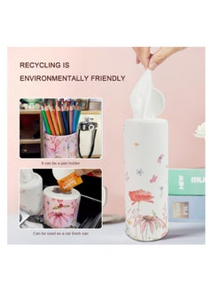 Affosentials Affosentials Floral Fantasy Car Tissue Box | 4 Tubes x 70 Sheets | Car Cup Holder Tissue | Premium Soft Facial Tissue Box | Party Decor | Designer Tissue | Car Accessories | School Bag Tissue | Gift | Party Decor | Office Desk Tissue Box | Kitchen Tissue | Kids Tissue | Kids School Bag Tissue | Compact Tissue Box | Soft Tissue | Facial Tissue | Mothers Day Gift | Baby Shower | Wedding Basket Gift | Desk Organizer | Desk Accessories  - Image 4