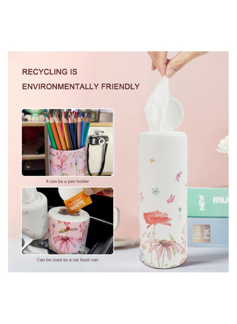 Affosentials Floral Fantasy Car Tissue Box | 4 Tubes x 70 Sheets | Car Cup Holder Tissue | Premium Soft Facial Tissue Box | Party Decor | Designer Tissue | Car Accessories | School Bag Tissue | Gift | Party Decor | Office Desk Tissue Box | Kitchen Tissue | Kids Tissue | Kids School Bag Tissue | Compact Tissue Box | Soft Tissue | Facial Tissue | Mothers Day Gift | Baby Shower | Wedding Basket Gift | Desk Organizer | Desk Accessories - Image 4