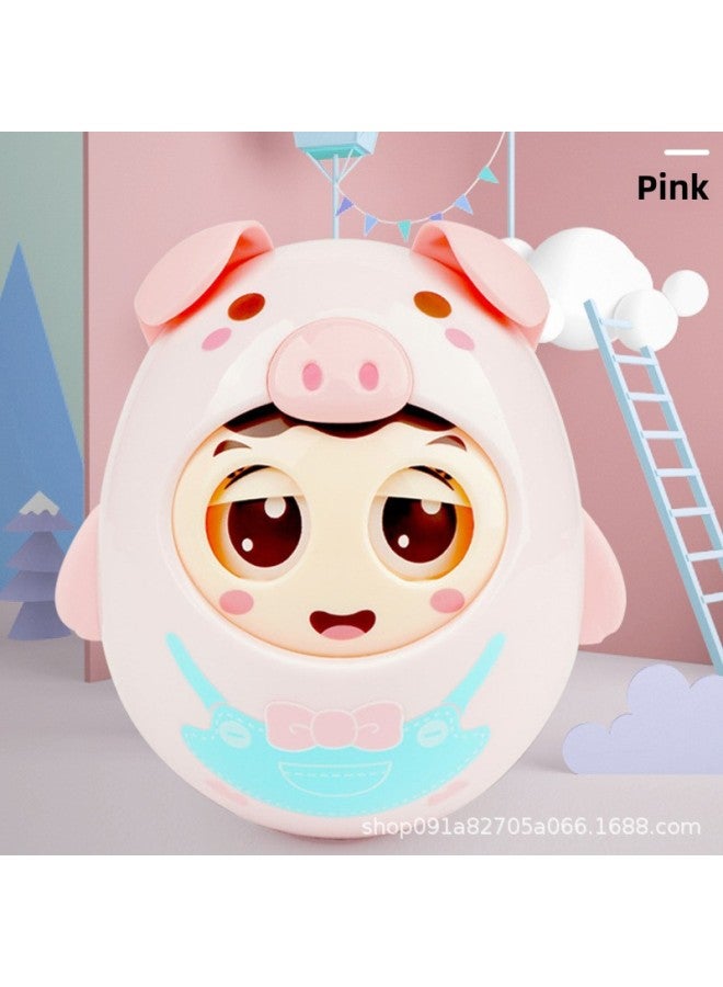 Tumbler Baby Toy Baby Puzzle Early Education Children Over 3-6-9 Months-Color:Cherry Powder - Image 1