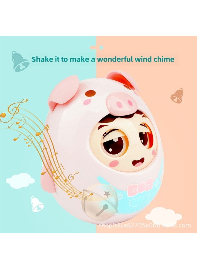 Tumbler Baby Toy Baby Puzzle Early Education Children Over 3-6-9 Months-Color:Cherry Powder - Image 3