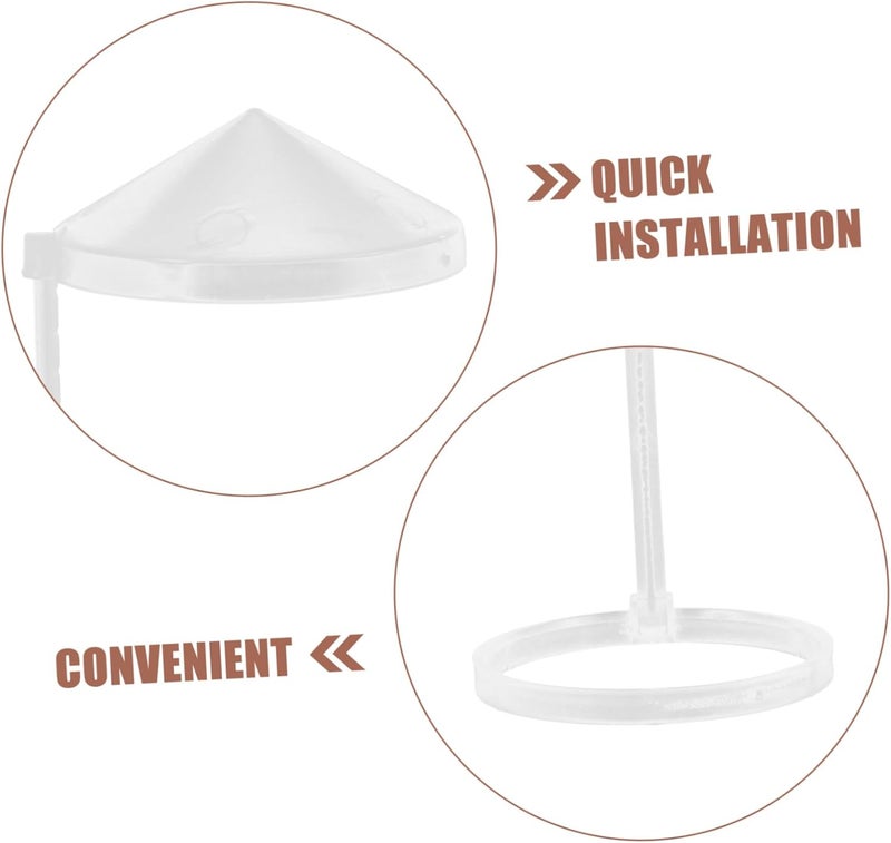 ULTECHNOVO 5Pcs Portable Plastic Humidifier Splash Guard Multi-Functional Water Stopper Brackets for Indoor Water Features Rockery and Air Humidifiers Easy Installation for Dry Indoor Environment - Image 3