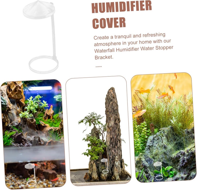 ULTECHNOVO 5Pcs Portable Plastic Humidifier Splash Guard Multi-Functional Water Stopper Brackets for Indoor Water Features Rockery and Air Humidifiers Easy Installation for Dry Indoor Environment - Image 4