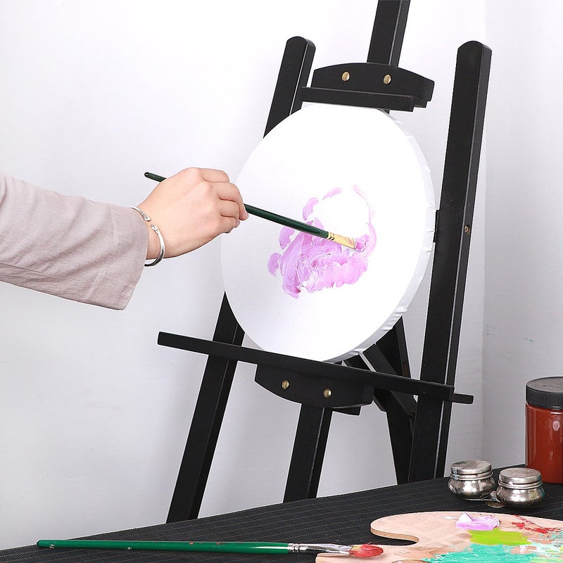 Transon 12inch Artist Round Canvas Primed Stretched Canvas Ready for Painting Pack of 2 - Image 5