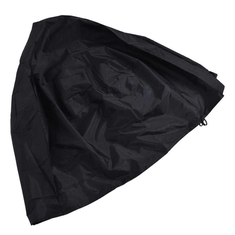 Fire Pit Cover: 600D Polyester Waterproof Dustproof UV Protection - Windproof Tear Resistant With Elastic Cord Fireplace Cover for Outdoor Patio Camping All Seasons Use - Image 2