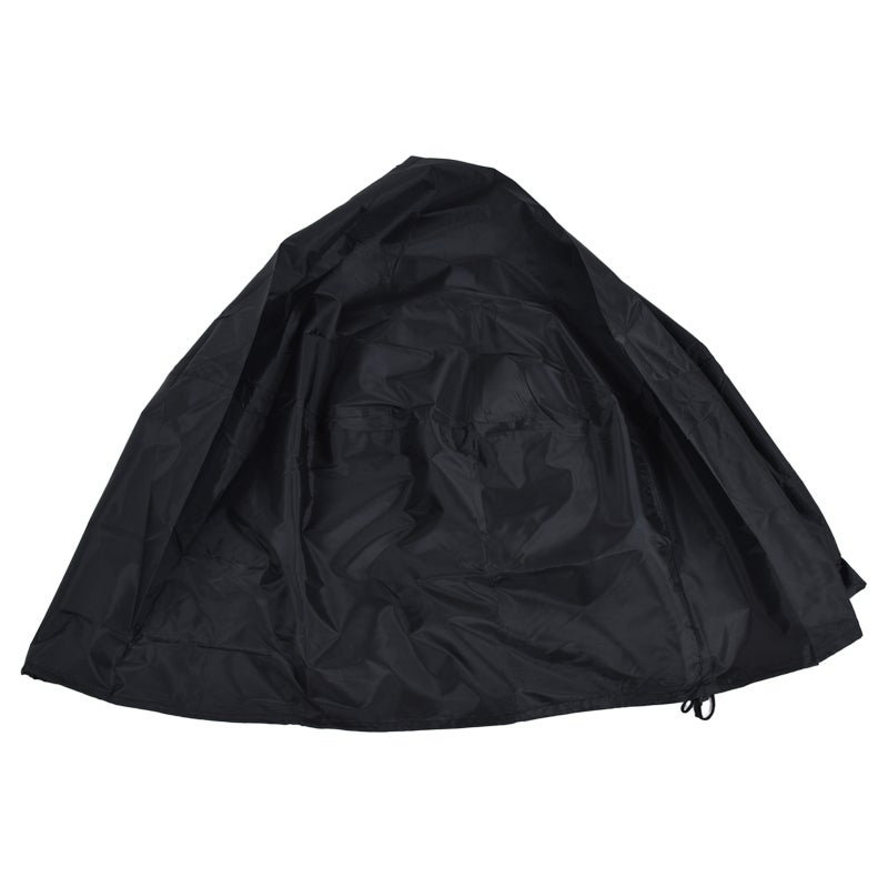 Fire Pit Cover: 600D Polyester Waterproof Dustproof UV Protection - Windproof Tear Resistant With Elastic Cord Fireplace Cover for Outdoor Patio Camping All Seasons Use - Image 1