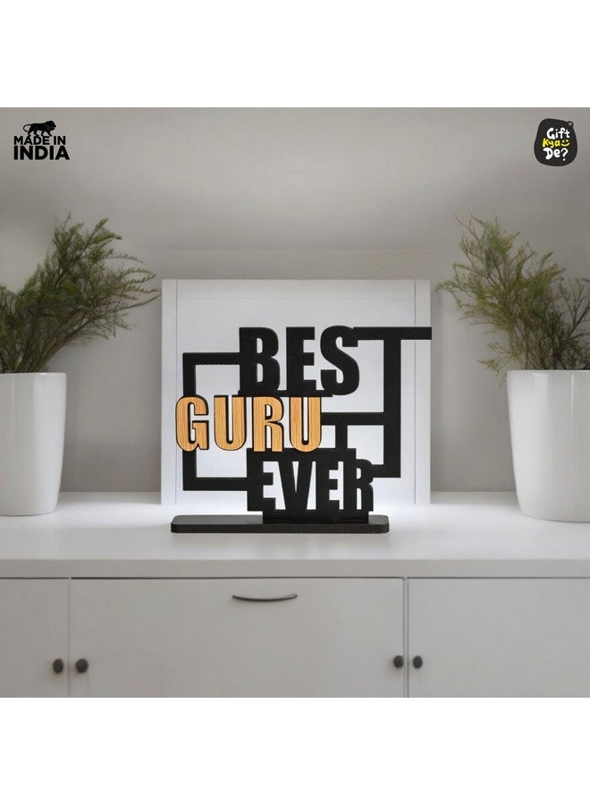 Gift Kya De هدية يوم المعلم من GKD - طاولة خشبية زخرفية لتقديم الشكر للمعلم، هدية فريدة للمعلم، وأفضل هدية للمعلم (أفضل معلم على الإطلاق صديقة للبيئة) - Image 5