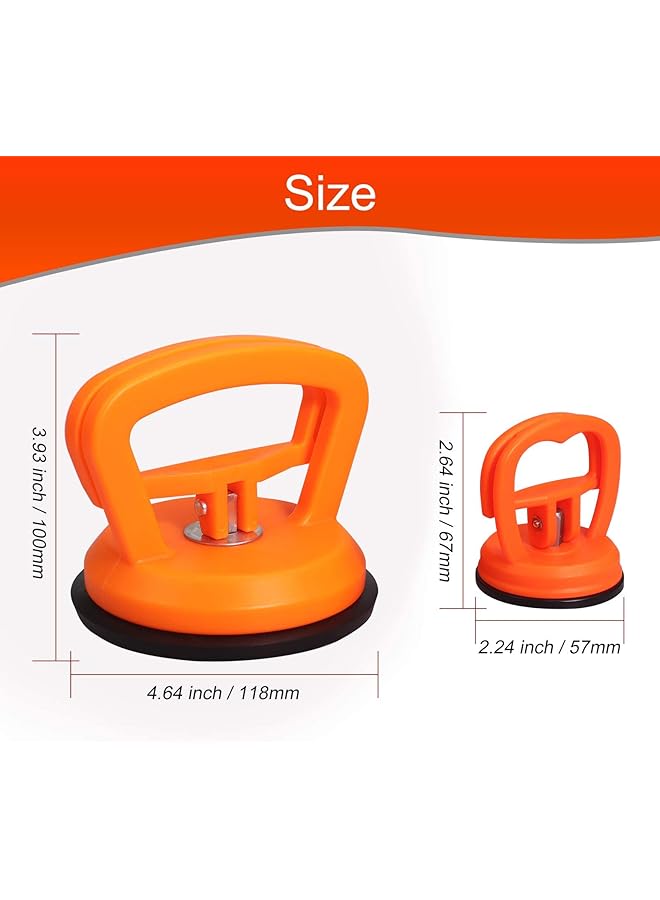 KASTWAVE Dent Remover Tools, Car Dent Repair, Suction Cup Set, Prints Dent Puller, Suction Cup Lifter For Cars Dent, Window Handle, Glass, Tiles, Mirror, Granite Lifting And Objects Moving 2 Sizes - Image 2