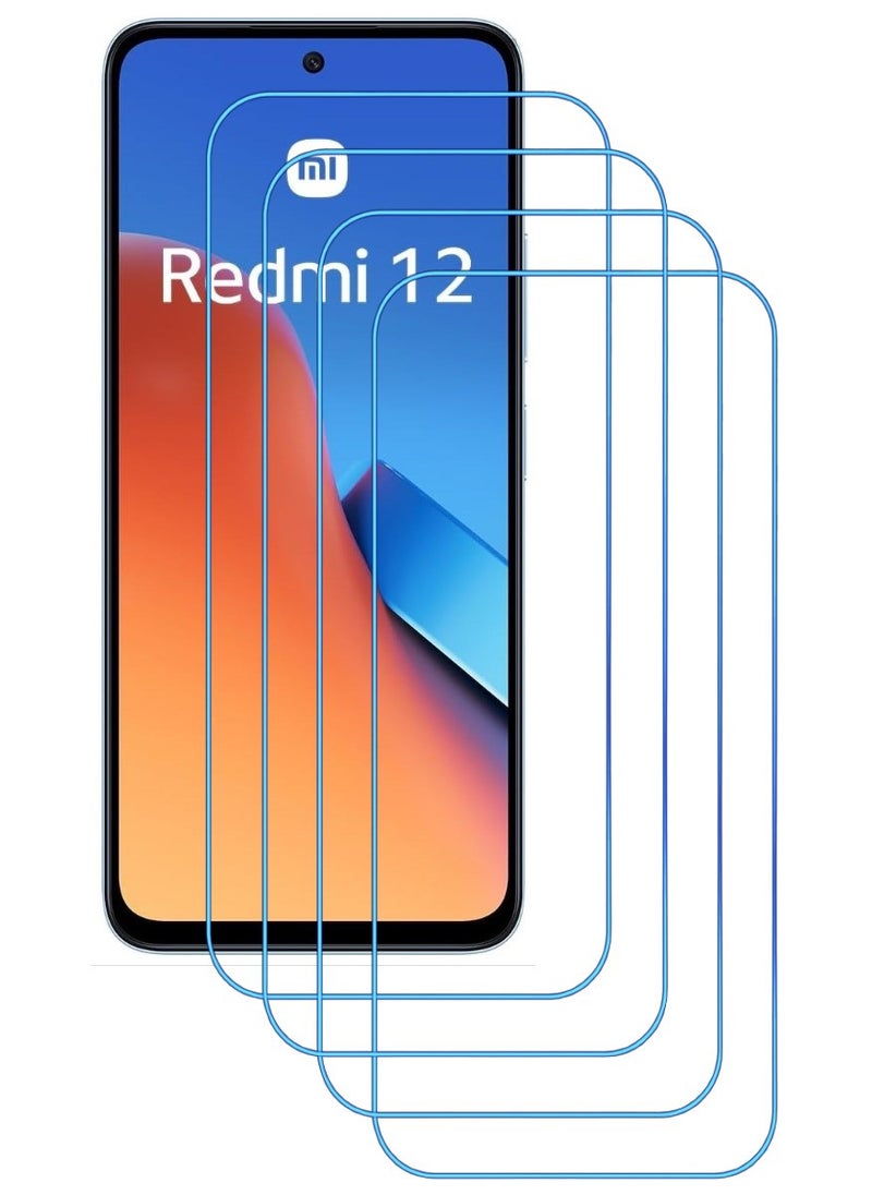 أكاليكس 4 قطع، حماية شاشة،  لهاتف  شاومي ريدمي 12 ، جودة ممتازة. - Image 1
