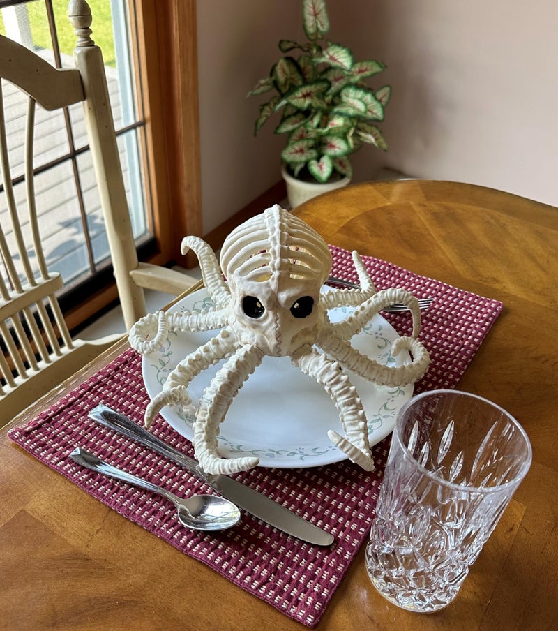 Crazy Bonez Light Up Skeleton Octopus - Image 2