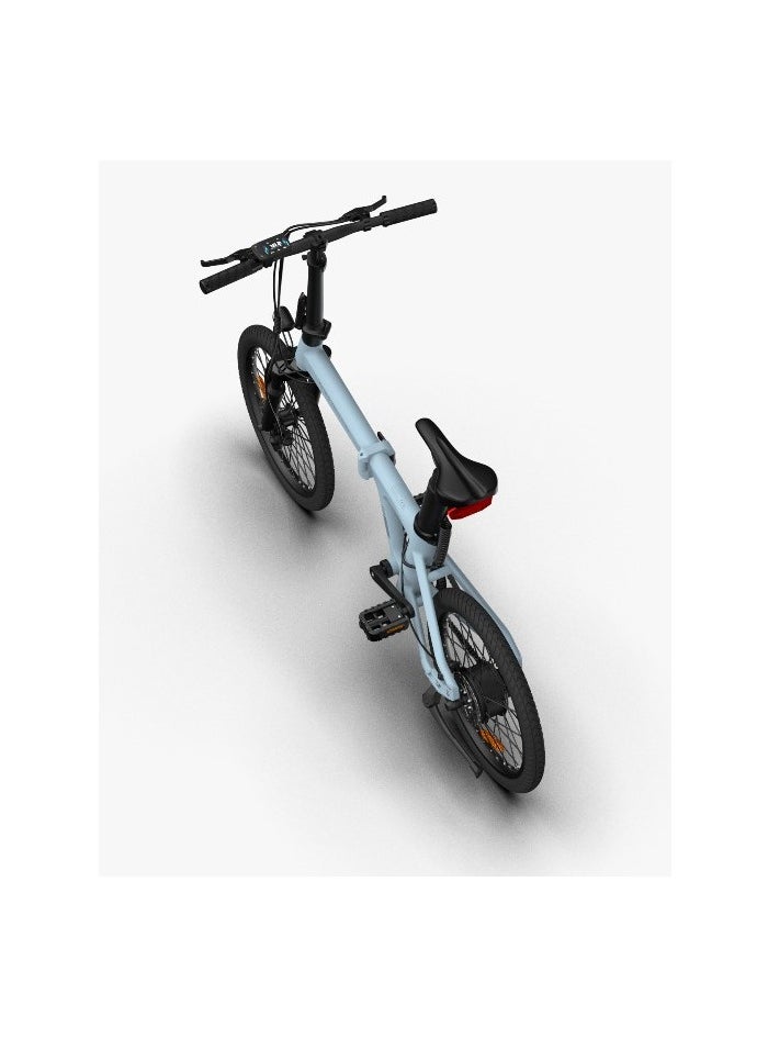 ADO ADO Electric Bike Air 20Lite, Foldable Ebike with 350W Brushless Motor, High-Efficiency Carbon Belt, 36V/9.6Ah Removable Battery, 25-35 km/h, APP Control, 20" Tires, Aluminum Alloy Frame, Front Fork Suspension (Pastel Blue) )  - Image 4