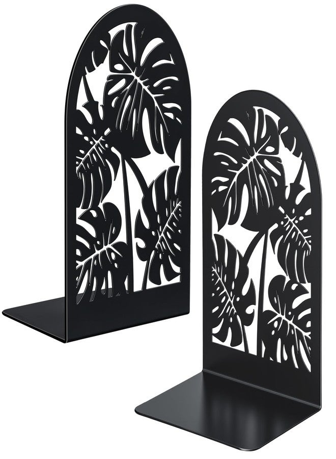 HappyHapi Decorative Bookends, Metal Book Ends for Shelves, 1 Pair Book Holder for Heavy Books, Boho Style Ends for Home Office Library, 4.61X 3.54 X 7 Inch - Image 1