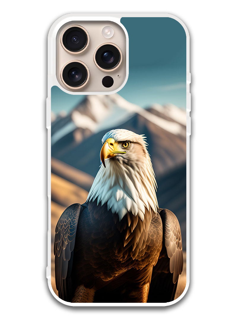 Theodor Protective Case Cover For APPLE IPHONE 16 Pro Eagle 1 (White Bumper) - Image 1