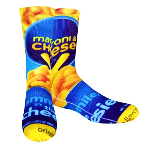Benefeet Sox Benefeet Fun Cheese Crew Tube Socks for Men, Boys, Teens and Kids - Novelty 3D Print Graphic Patterned Casual Dress Cotton Socks - Image 3