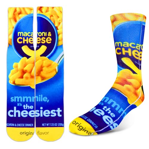 Benefeet Sox Benefeet Fun Cheese Crew Tube Socks for Men, Boys, Teens and Kids - Novelty 3D Print Graphic Patterned Casual Dress Cotton Socks - Image 4