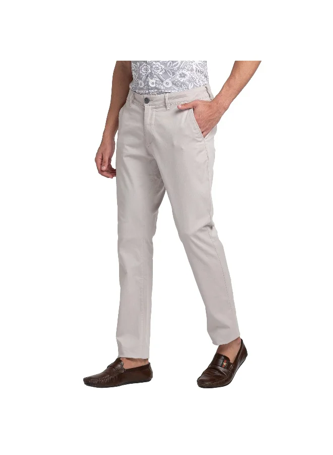 بيينغ هيومان Mens Stone Grey Slim Fit Chinos