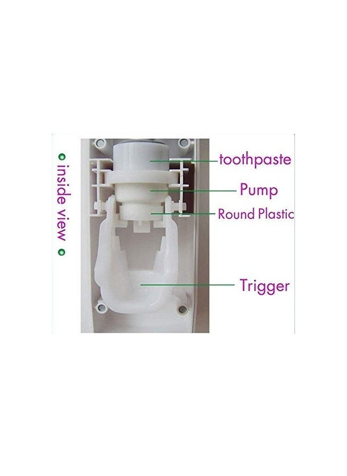 co arma - Automatic Toothpaste Dispenser with 5 Toothbrush Holder Self Adhesive Multicolor - Image 1