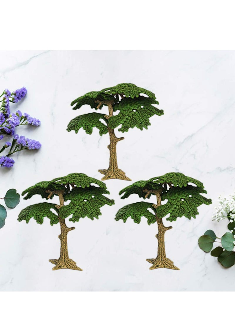 KASTWAVE Tree Model Artificial Fake Mini Miniature Trees Train Railways Landscape Scenery Decoration Mini Pine Tree Cypress Model for DIY Scenery Craft (3pcs) - Image 5