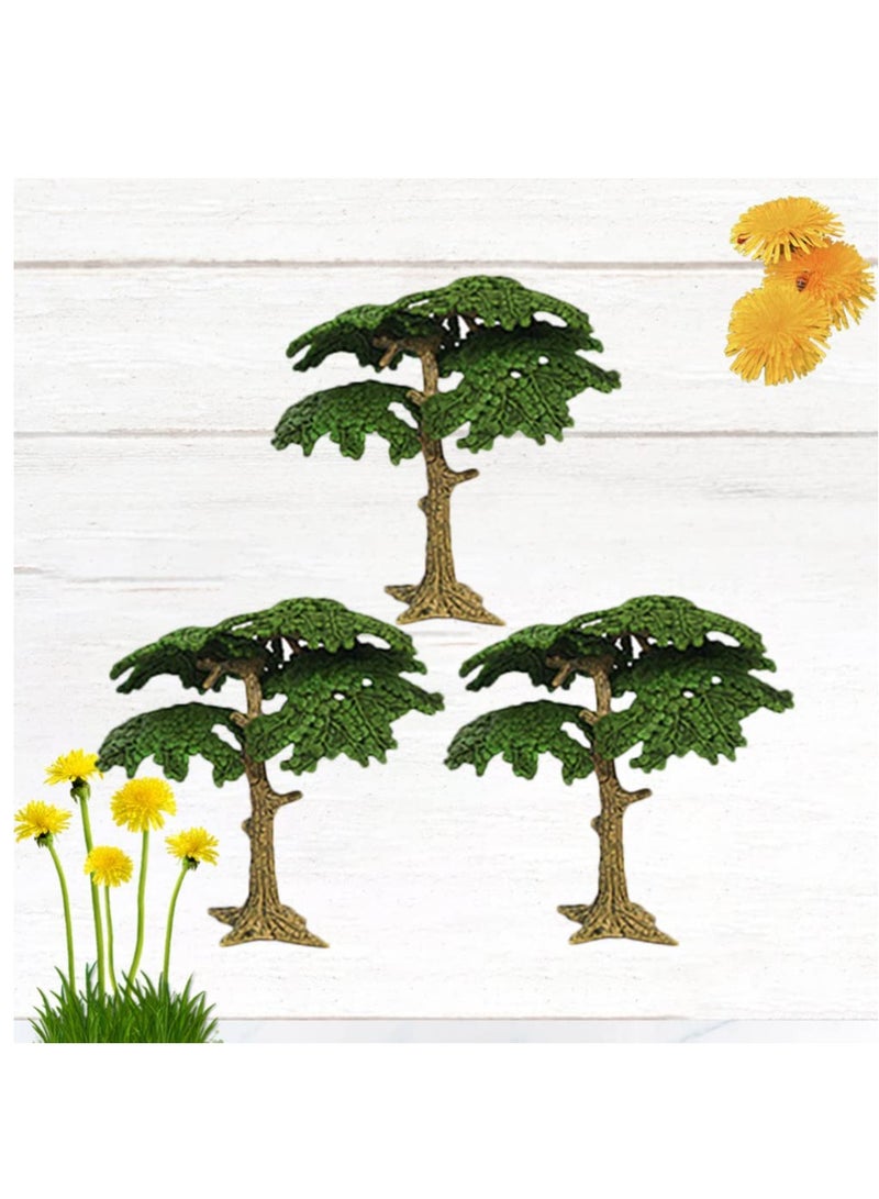 KASTWAVE Tree Model Artificial Fake Mini Miniature Trees Train Railways Landscape Scenery Decoration Mini Pine Tree Cypress Model for DIY Scenery Craft (3pcs) - Image 4