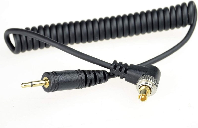 2.5mm to Male Flash PC Sync Cable Cord with Screw Lock