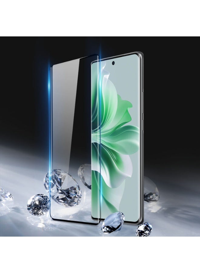 DUX DUCIS Tempered Glass Screen Protector, DUX - DUCIS Compatible with OPPO Reno 5 Pro 5G , Full Coverage Black Edge Clear Screen Protector (Full Glue Clear Black Edge) - Image 2