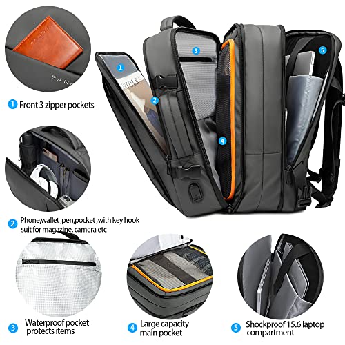 BANGE 35L Carry on Backpack,Travel Backpack for Women Men Airline Approved Gym Backpack Waterproof Business Laptop Daypack… - Image 2