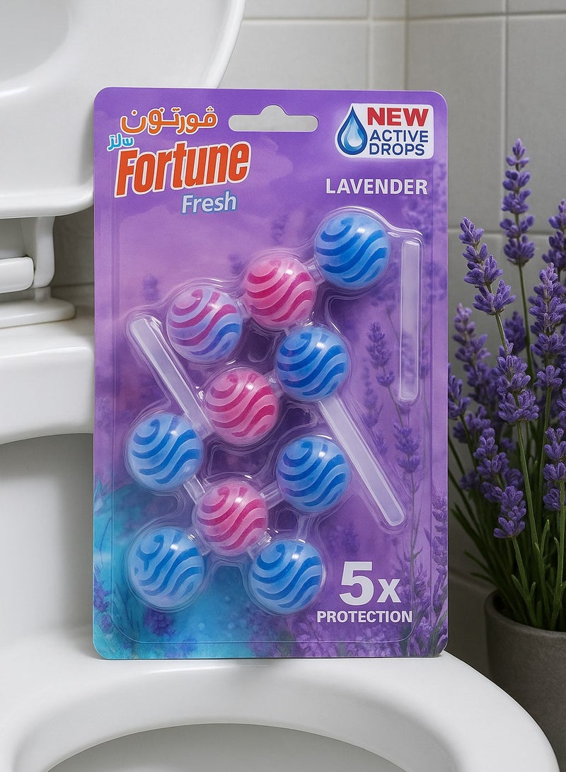 فورتون منظف حواف المرحاض، عبوة من قطعتين، لون لافندر، متعدد الألوان، 4 × 55 جرامًا - Image 3