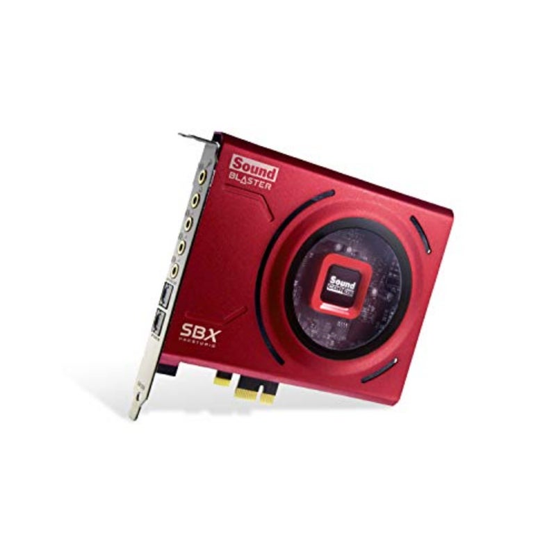 Gaming sound card for desktop PCs, PCB material, black color, 24-bit/192kHz DAC with 116dB SNR, ASIO support, 600 headphone amp, mic EQ, discrete 5.1/virtual 7.1, Dolby Digital Live and DTS support - Image 1