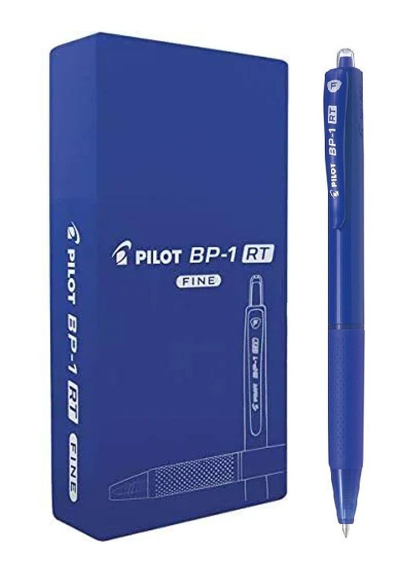 PILOT 12-Piece Retractable Ballpoint Pen Fine Tip Blue Ink  - Image 1