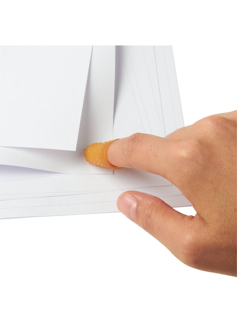 Swingline Swingline Rubber Finger Tips, Finger Cots, Small, Size 11, Amber, Finger Protector For Use with Swingline Staples & Swingline Staplers, Home Office Desktop Accessories, 12 count (54031)  - Image 3